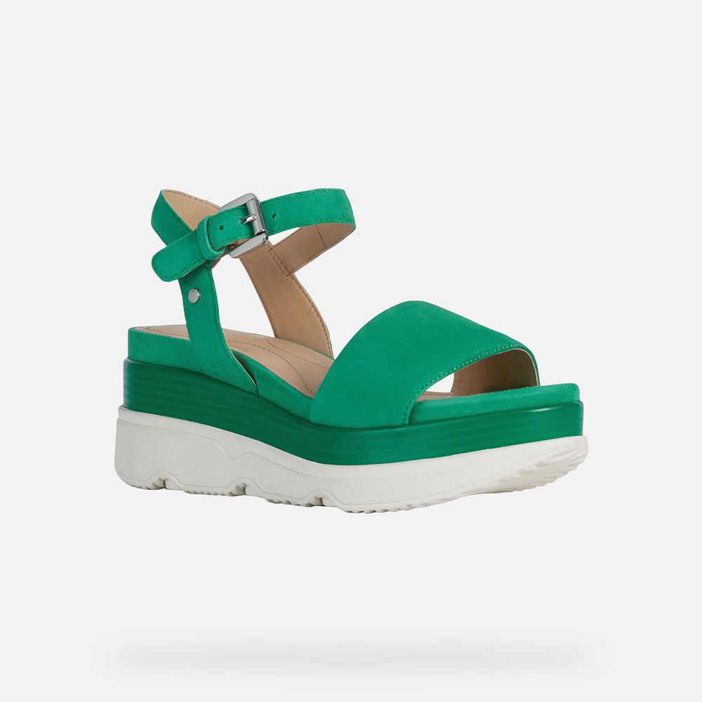 Geox Sandals Green Gardenia - Geox Womens Shoes - FSZHWU237